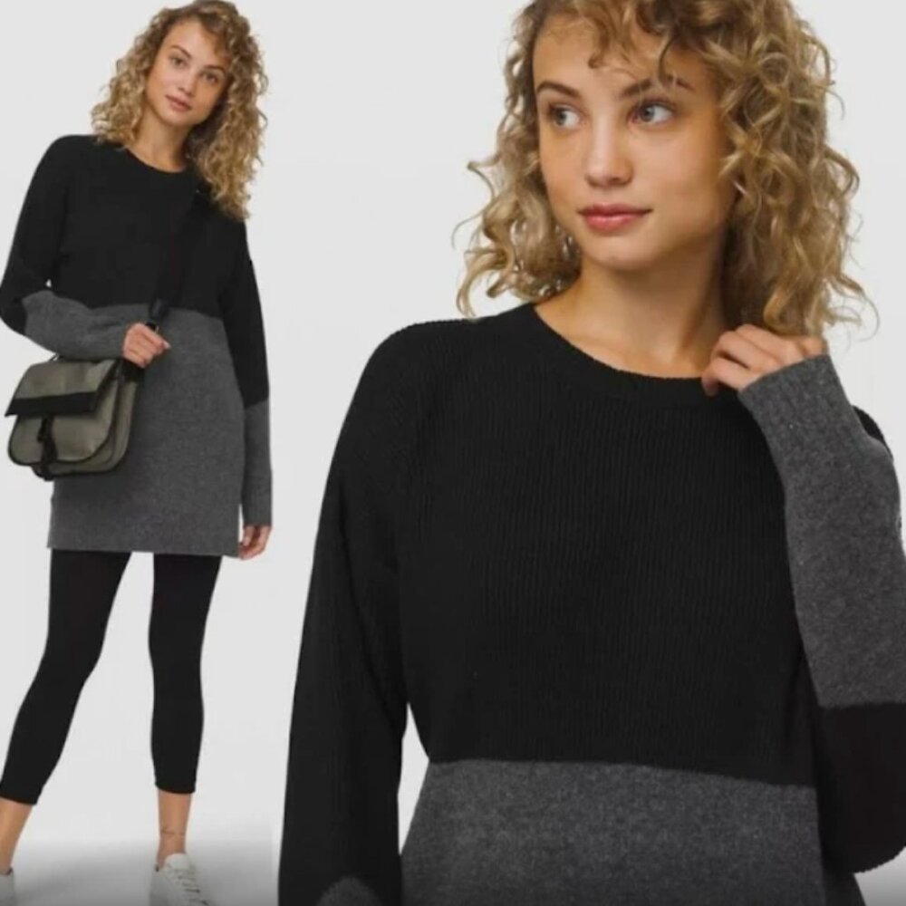 Lululemon Athletica Restful Intention Tunic Sweater Dress SIZE 4